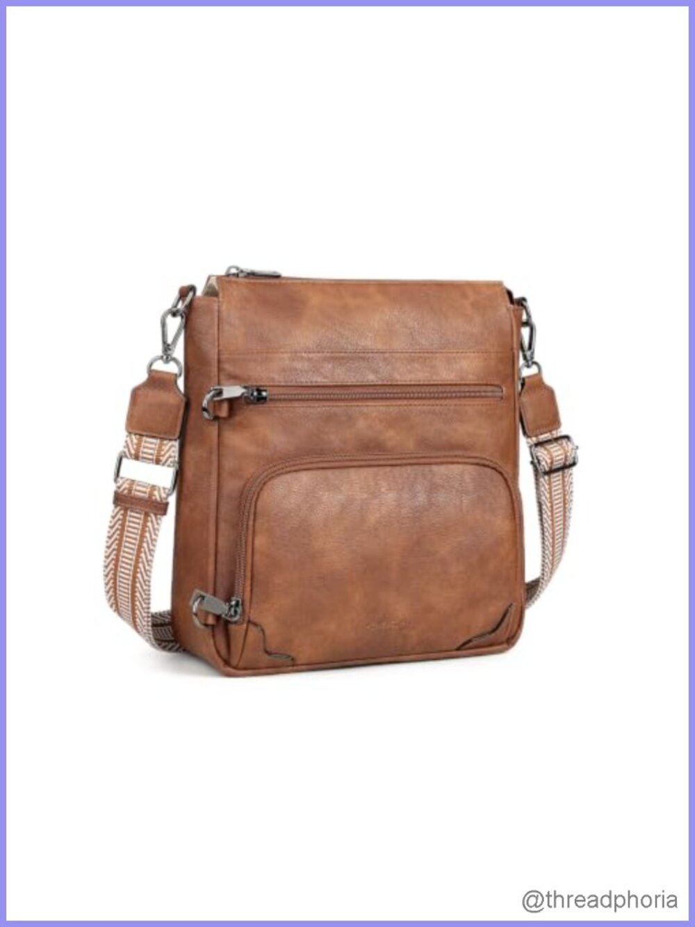 Women Anti Theft Crossbody Bag RFID Blocking Faux Leather with Wallet